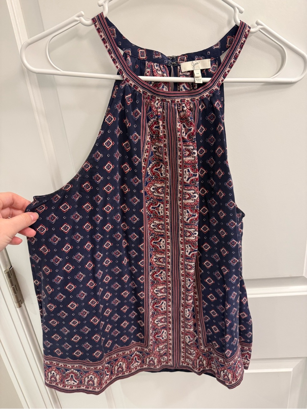 Joie 100% Silk Paisley Halter Top - Picture 3 of 5
